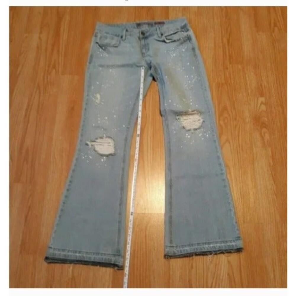 C7P Laguna Beach Flare Juniors De-Constructed Jeans 11 Junior's Jeans C99